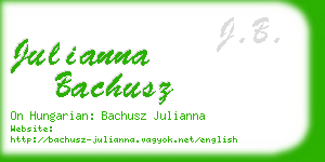 julianna bachusz business card